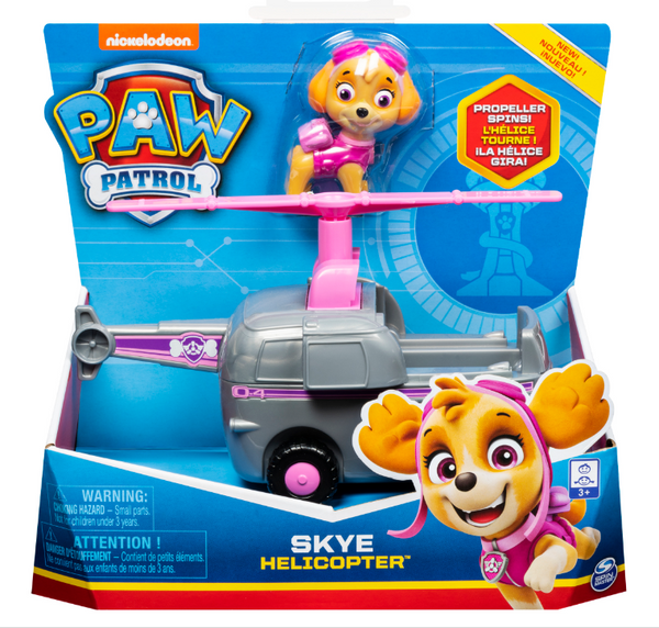 Paw Patrol: Figure/Vehicle Skye with Helicopter - Ages 3+