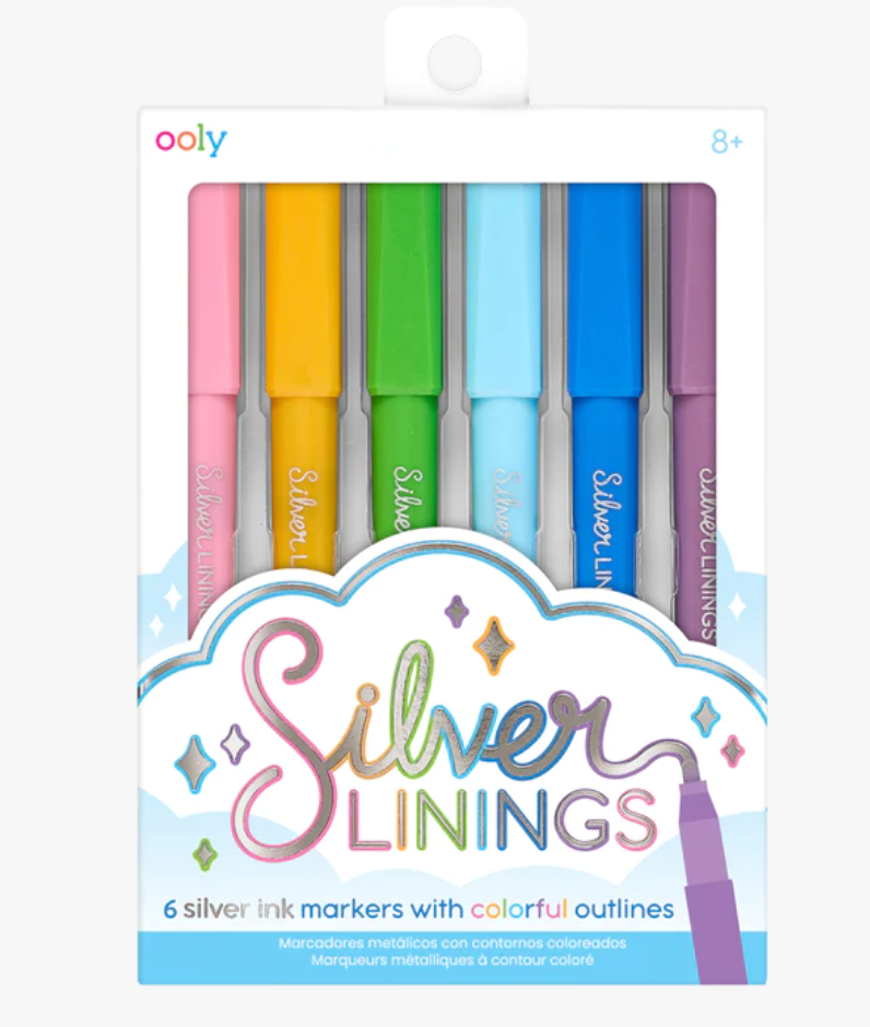 Silver Linings Outline Markers: Set of 6 - Ages 8+