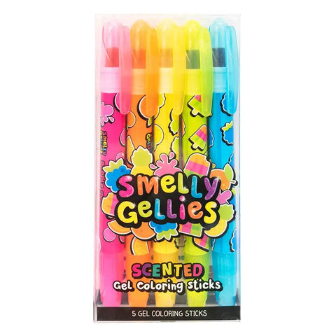 Smelly Gellies: 5 Scented Gel Colouring Sticks - Ages 3+