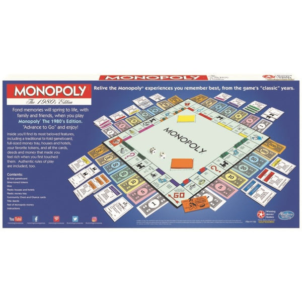 Monopoly: the Classic 1980's Edition - Ages 8+