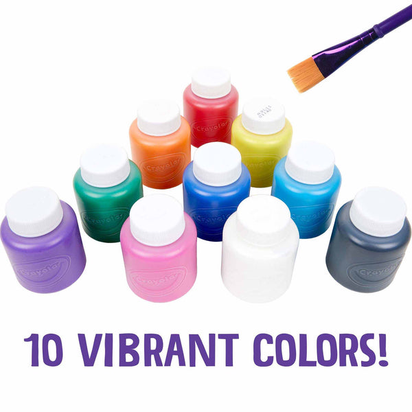Crayola: Washable Project Paint 10pk - Ages 3+