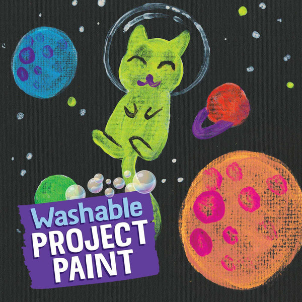 Paint: Neon Washable Project Paint, 10 Count - Ages 3+