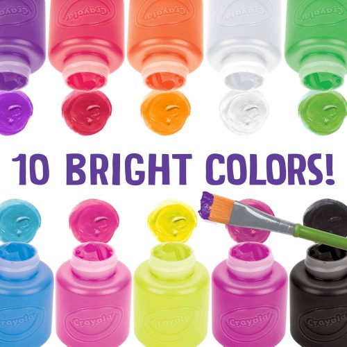 Paint: Neon Washable Project Paint, 10 Count - Ages 3+