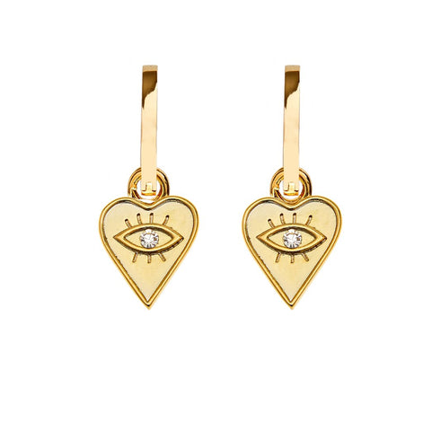 Earrings: Wild Spirit Heart - Gold or Silver