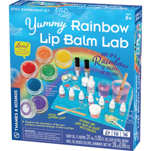 Yummy Rainbow Lip Balm Lab - Ages 8+