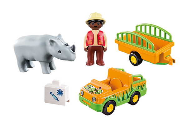 123: Zoo Vehicle with Rhinoceros - Ages 18mth+