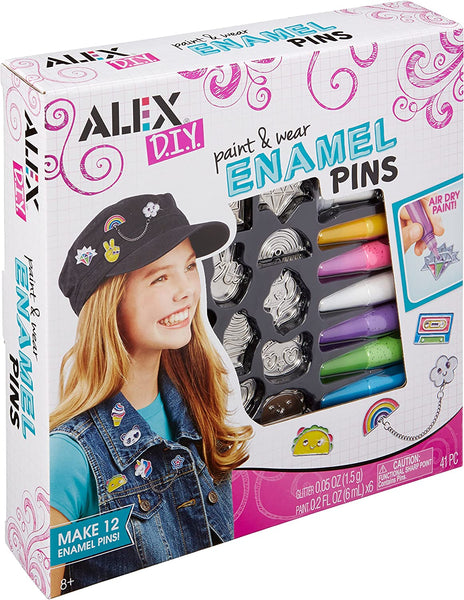 Alex: DIY Paint & Wear Enamel Pins - Ages 8+