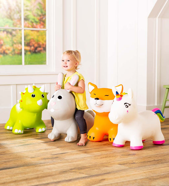 Bouncy Inflatable Animal Jump-Along: Multiple Animals Available - Ages 12mths+