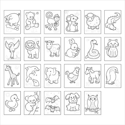 Animal Sticker Colouring Book - Ages 3+