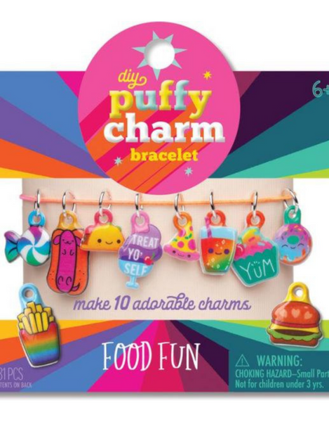 Craft-tastic: DIY 10 Puffy Charms: Assorted Styles - Ages 6+