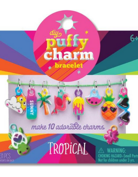 Craft-tastic: DIY 10 Puffy Charms: Assorted Styles - Ages 6+
