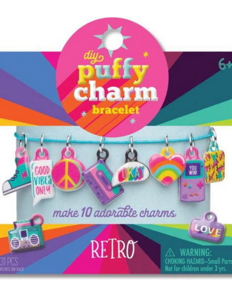 Craft-tastic: DIY 10 Puffy Charms: Assorted Styles - Ages 6+
