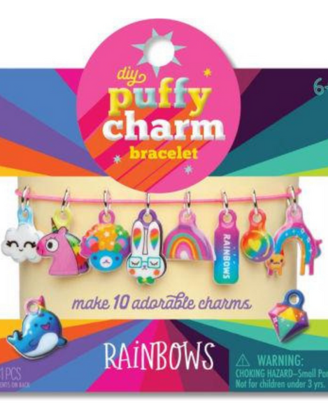 Craft-tastic: DIY 10 Puffy Charms: Assorted Styles - Ages 6+