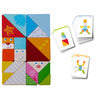 Arranging Game Funny Faces Tangram Wooden Tiles - Ages 3+