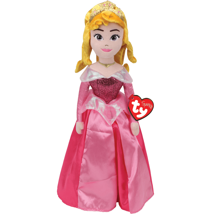 TY: Aurora Plush Doll (Sleeping Beauty) - Ages 3+