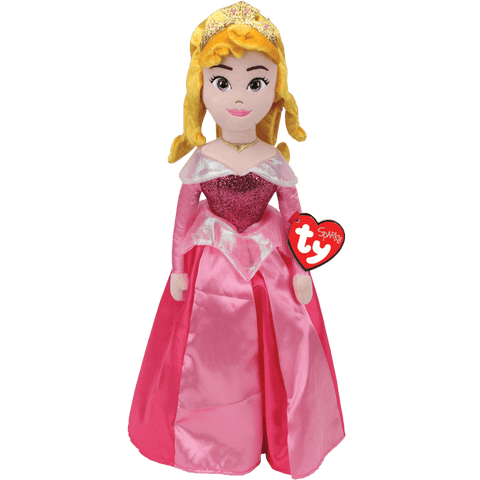 TY: Aurora Plush Doll (Sleeping Beauty) - Ages 3+