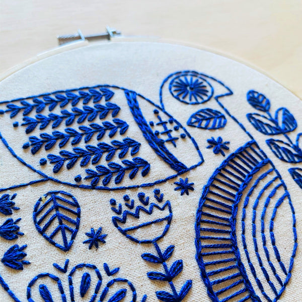 Hygge Dove: Complete Embroidery Kit - Level Flexible