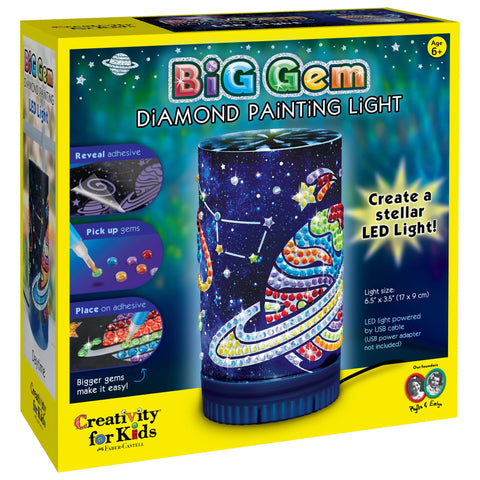Creativity for Kids: Big Gem Diamond Painting Light - Ages 6+