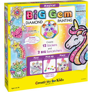 Creativity for Kids: Big Gem Diamond Painting: Magical - Ages 6+