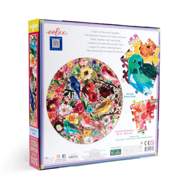 500pc Puzzle: Birds & Blossoms