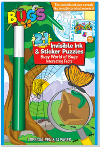 Busy World of Bugs Invisible Ink & Sticker Puzzles 5+
