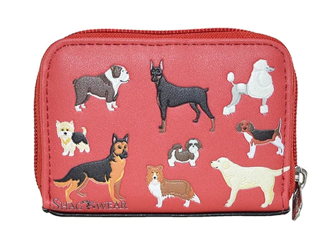 Salmon DogsDogsDogs Coin Purse/Wallet - Ages 3+