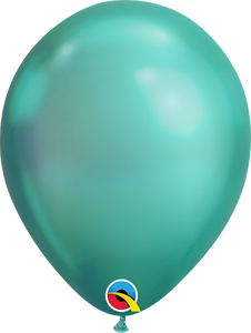 11" Latex Balloon: Chrome