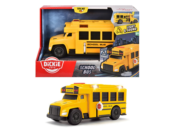 City Heroes - School Bus with Lights & Sound 15cm