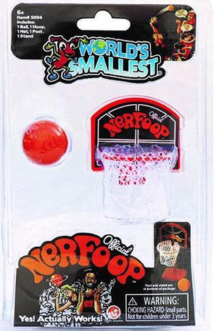 World's Smallest Official Nerfoop Basketball - Ages 6+
