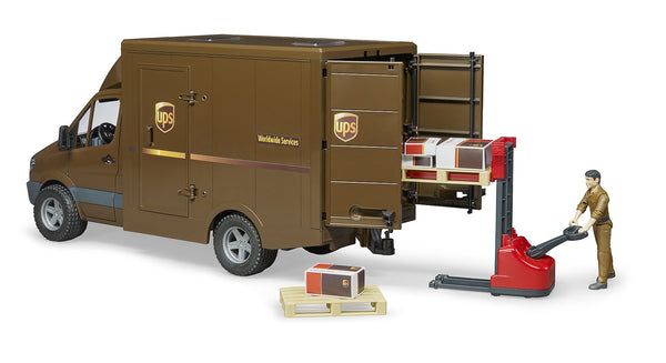UPS MB Sprinter with Driver and Accessories - Ages 4+