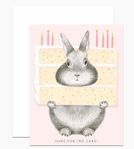 Here for the Cake - Birthday Card