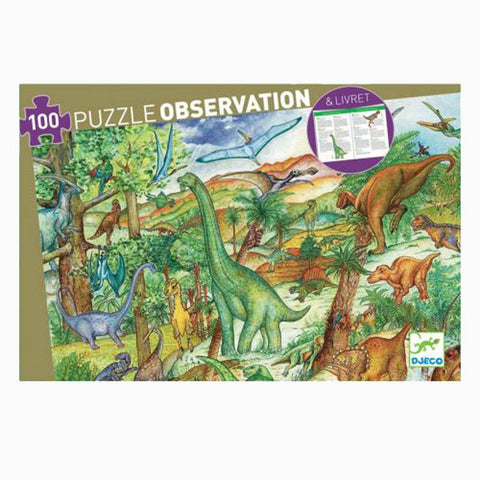 100pc Puzzle: Observation Puzzle / Dinosaurs - Ages 5+