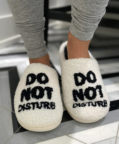 Do Not Disturb Slippers: Multiple Sizes Available