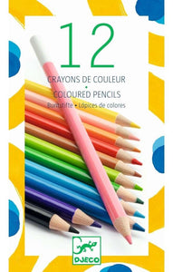 12 Coloured Pencils Djeco