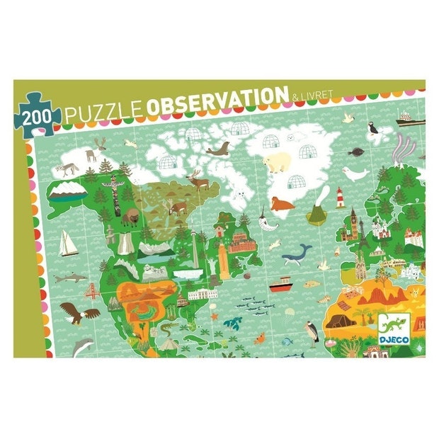 Observation Puzzle / Around the World / 200pc - Ages 6+