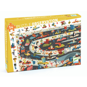 Observation Puzzle / Car Rally / 54pc 4+