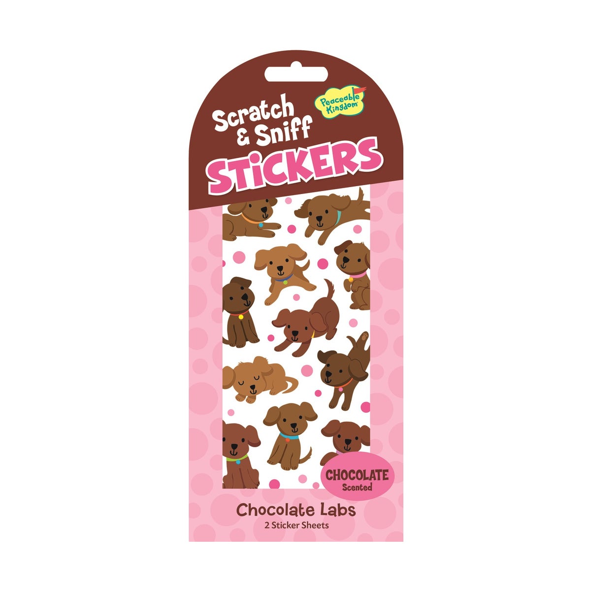 Stickers: Scratch & Sniff Chocolate Labs - Ages 3+