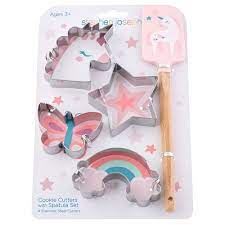 Kid's Cookie Cutter With Spatula Set - Ages 3+