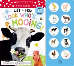 Look Who's Mooing! Lift The Flap: Scholastic Early Learners (Sound Book)