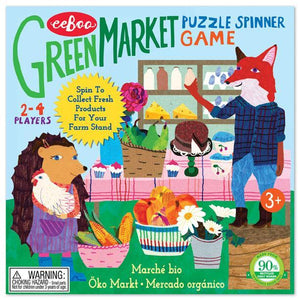 Green Market Puzzle Spinner Game - Ages 3+