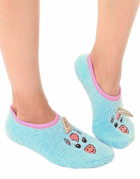 Fuzzy Unicorn  Slipper Socks - One Size Fits Most