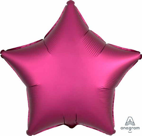 Satin Luxe™ Pomegranate Star Balloon 19"