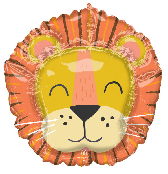 Get Wild Lions Head Balloon 28"