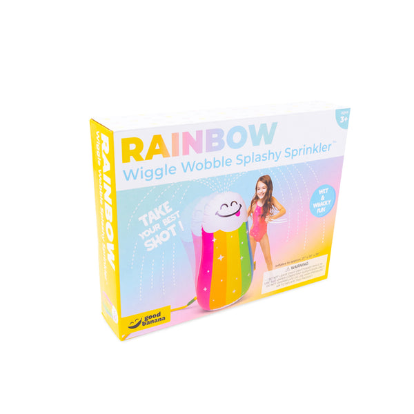 Rainbow Wiggle Wobble Splashy Sprinkler - Ages 3+