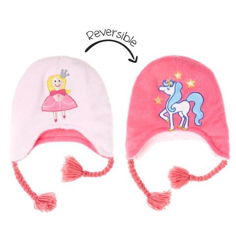 Kids UPF50+ Winter Hat: Princess/Unicorn