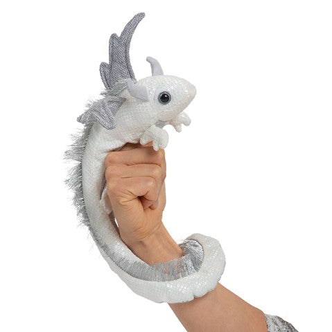 Folkmanis: Pearl Dragon Wristlet Puppet - Ages 3+