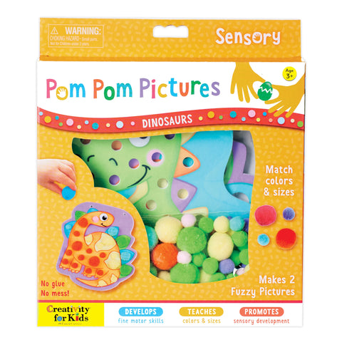 Creativity for Kids: Pom Pom Pictures Dinosaurs - Ages 3+