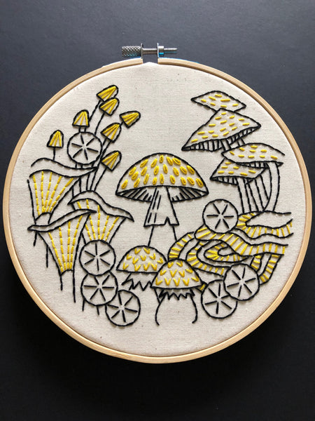 Fungus Among Us: Complete Embroidery Kit - Level 1