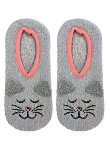 Fuzzy Cat Slipper Socks - One Size Fits Most – Playful Minds