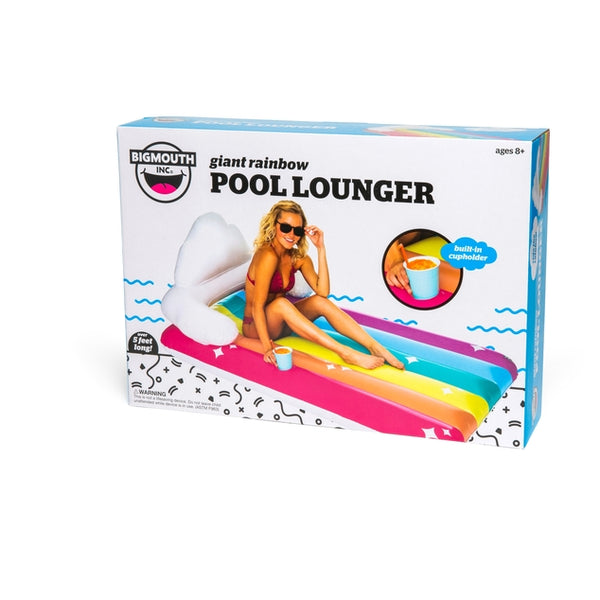 Giant Rainbow Lounger Pool Float- Ages 8+